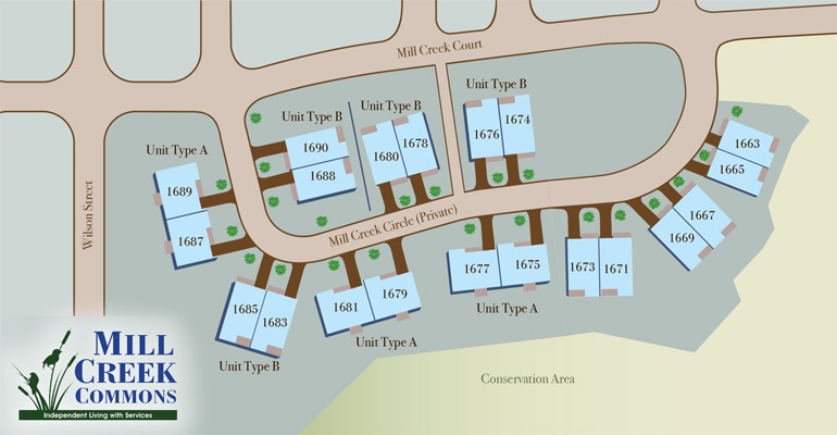 Mill Creek Commons map
